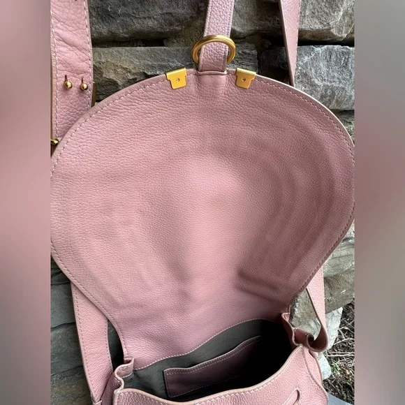 Chloe Marcie Crossbody Bag In Pink Anemone & Wallet Bundle